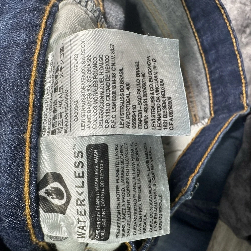 Levi's 514 Jeans Mens 33x32 Blue‎ Straight Stretch Denim Casual Everyday Washed